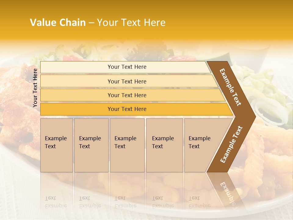 Ketchup Grilled Beef PowerPoint Template