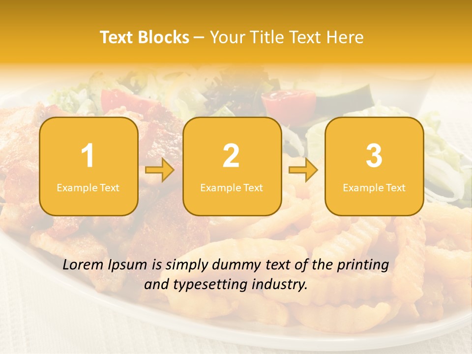Ketchup Grilled Beef PowerPoint Template