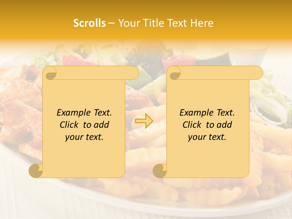 Ketchup Grilled Beef PowerPoint Template