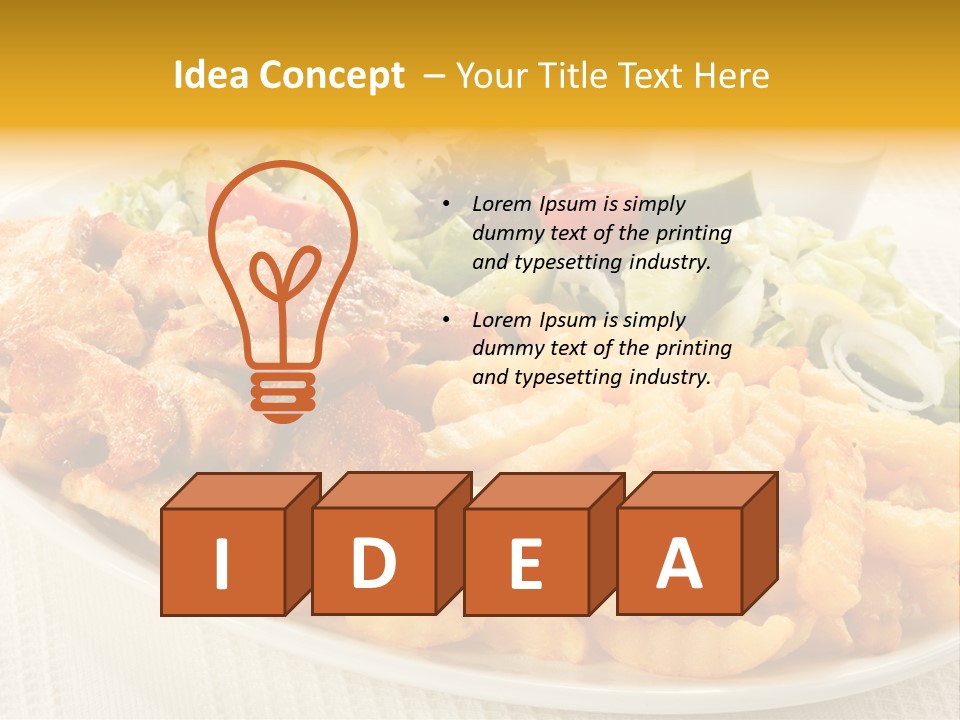 Ketchup Grilled Beef PowerPoint Template