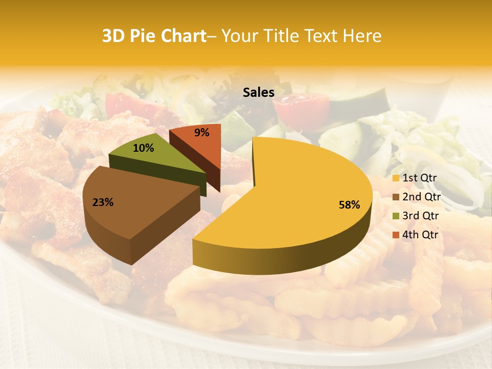 Ketchup Grilled Beef PowerPoint Template