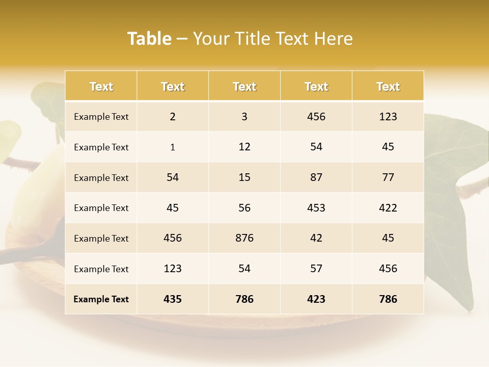 Shea Peasant Aroma PowerPoint Template
