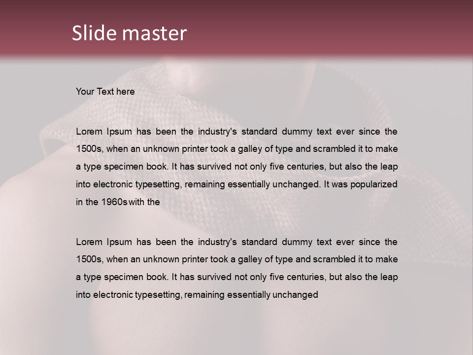 Light Clothing Elegant PowerPoint Template