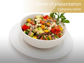 Meal Eat Feta PowerPoint Template