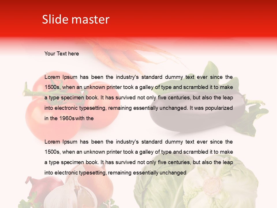 Food Tomato Still Life PowerPoint Template