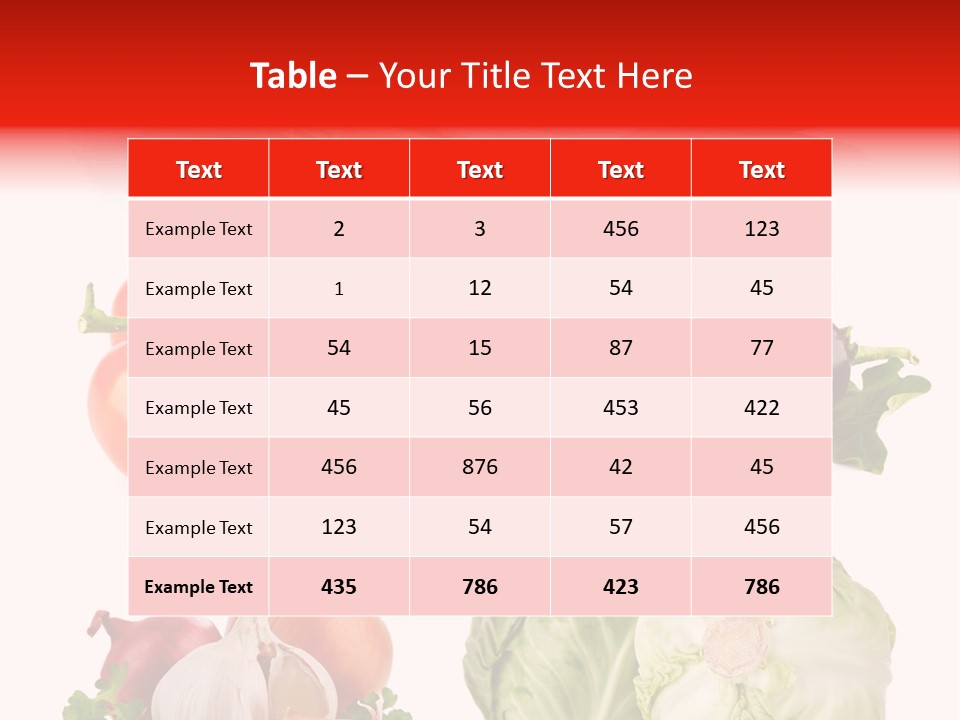 Food Tomato Still Life PowerPoint Template