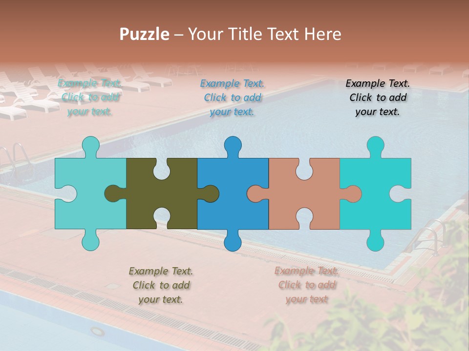 Lounge Corridor Tree PowerPoint Template