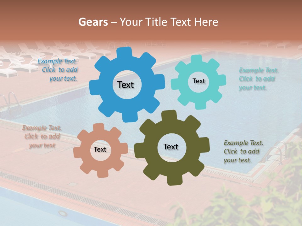 Lounge Corridor Tree PowerPoint Template