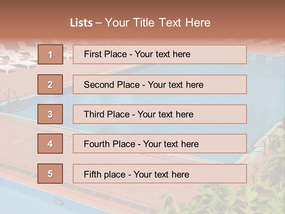 Lounge Corridor Tree PowerPoint Template
