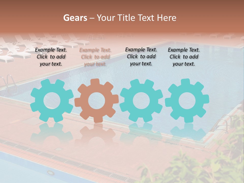 Lounge Corridor Tree PowerPoint Template