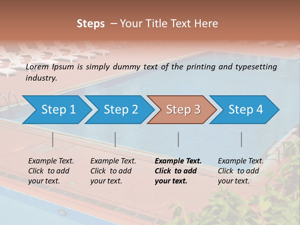 Lounge Corridor Tree PowerPoint Template