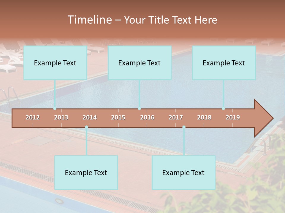 Lounge Corridor Tree PowerPoint Template