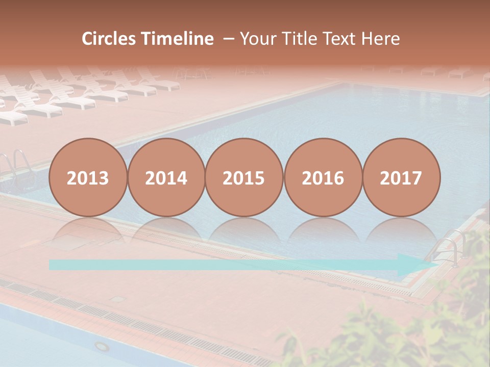 Lounge Corridor Tree PowerPoint Template