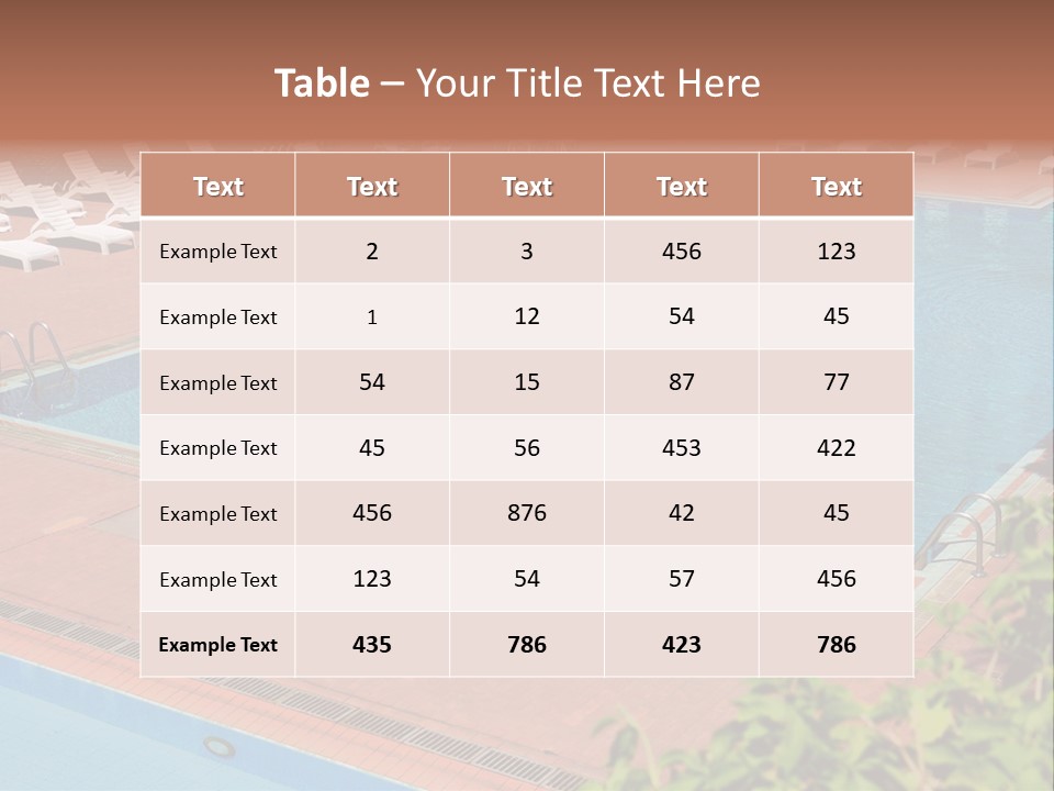 Lounge Corridor Tree PowerPoint Template