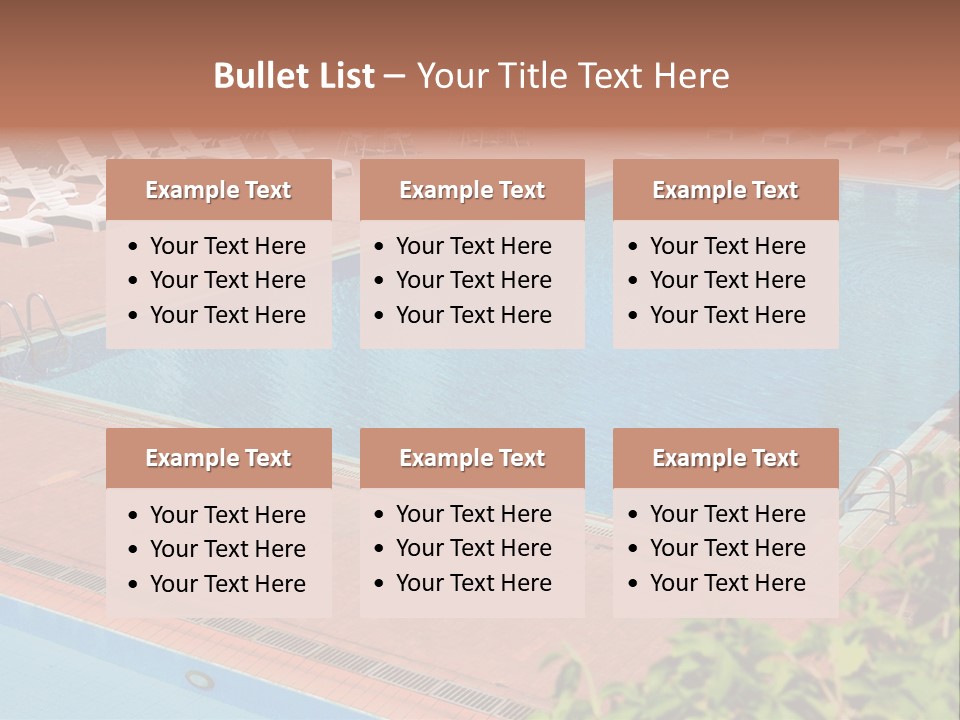 Lounge Corridor Tree PowerPoint Template