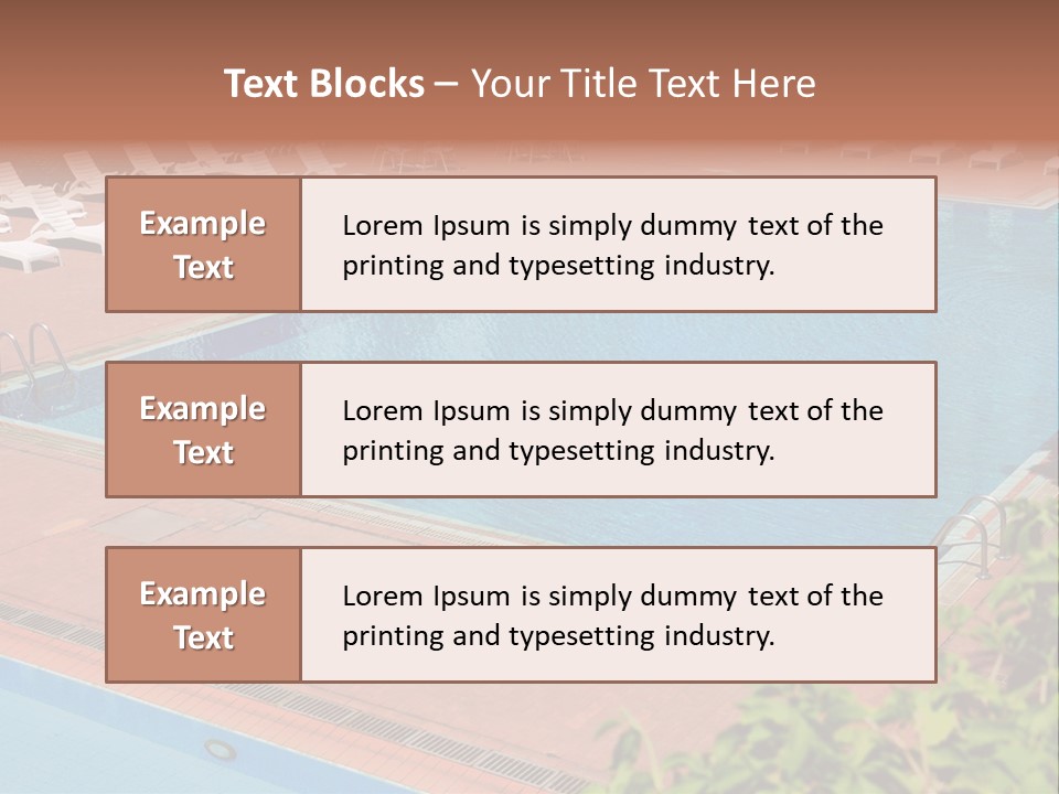 Lounge Corridor Tree PowerPoint Template