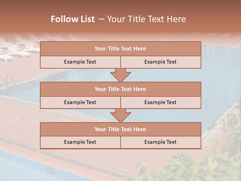 Lounge Corridor Tree PowerPoint Template