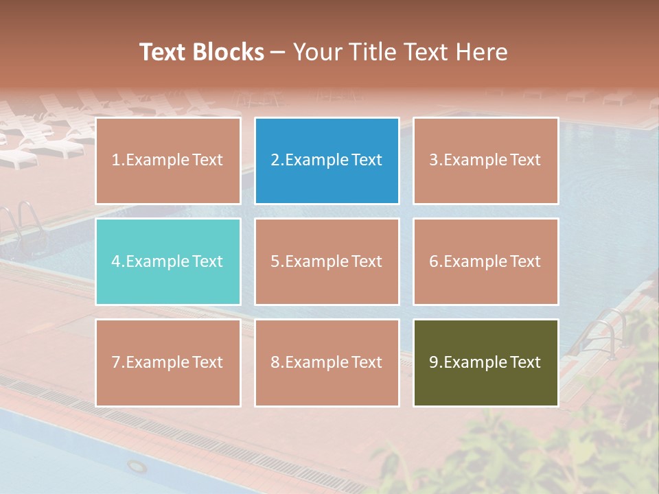 Lounge Corridor Tree PowerPoint Template