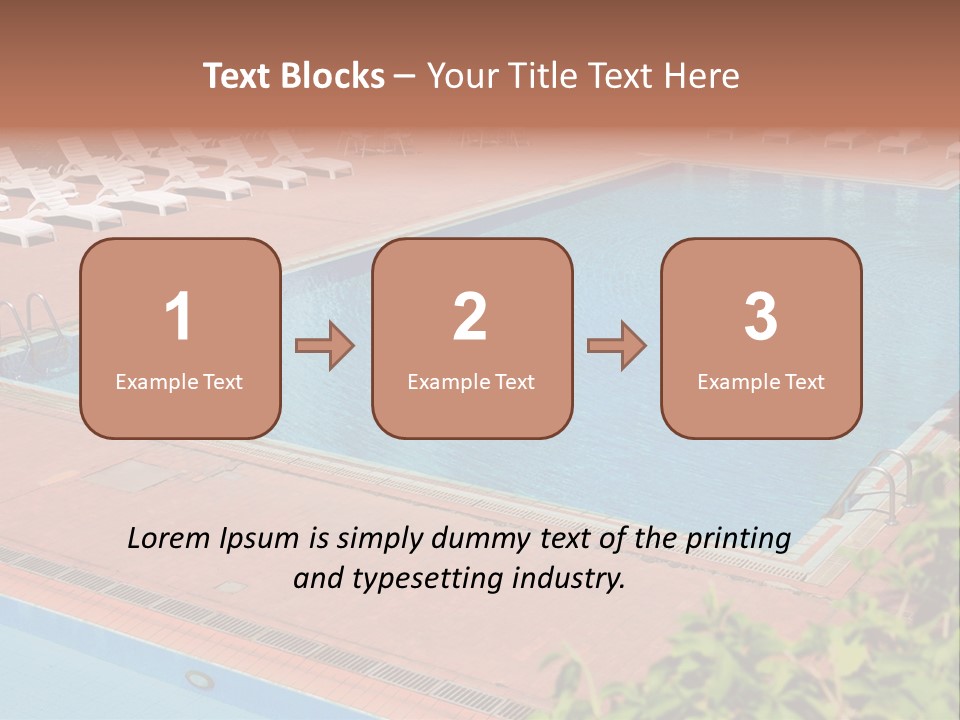 Lounge Corridor Tree PowerPoint Template