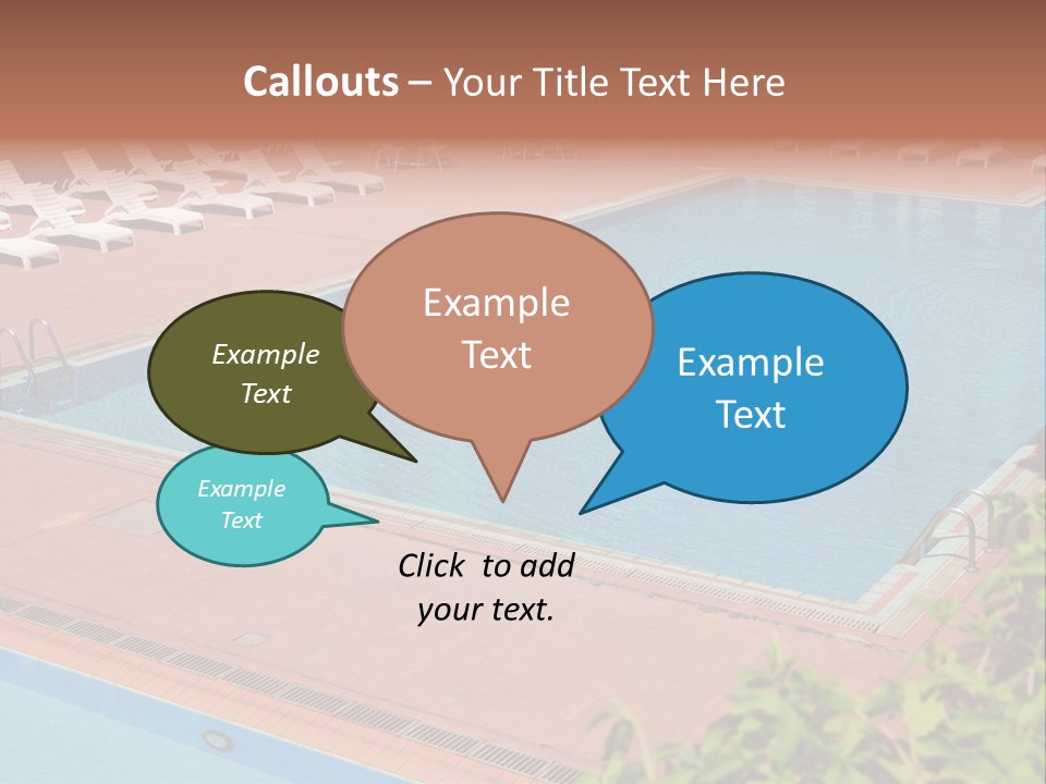 Lounge Corridor Tree PowerPoint Template