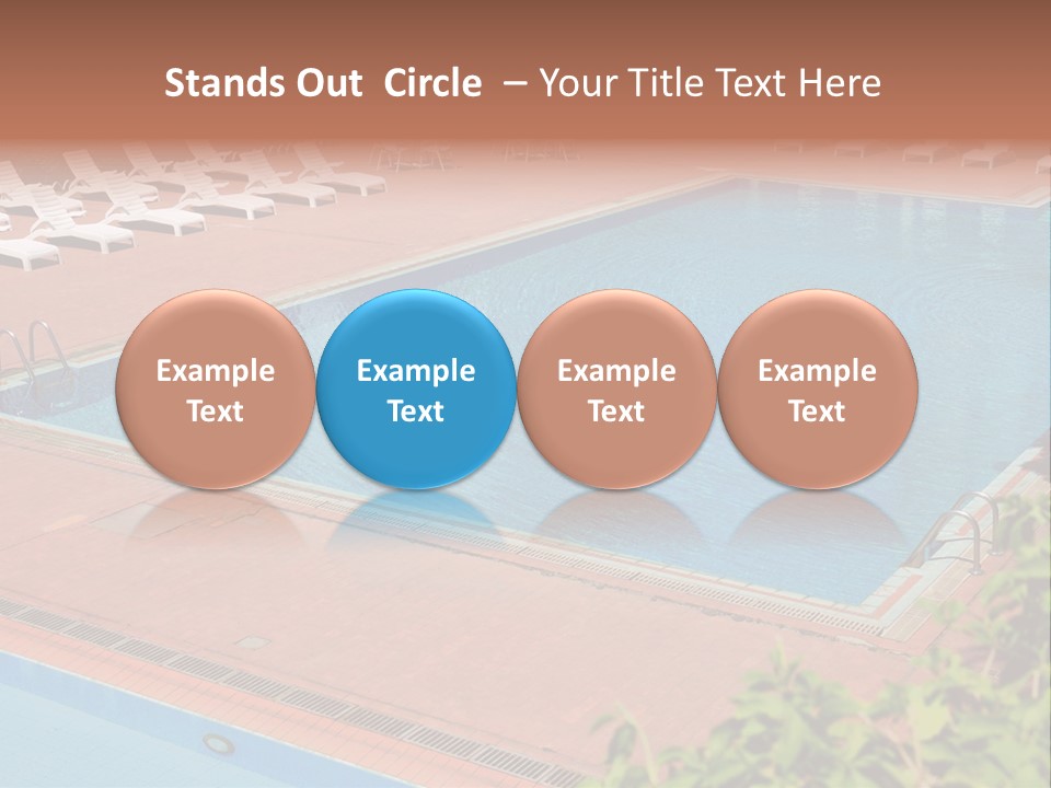 Lounge Corridor Tree PowerPoint Template