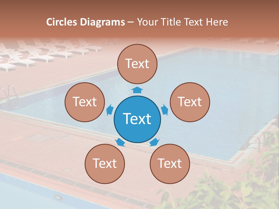 Lounge Corridor Tree PowerPoint Template