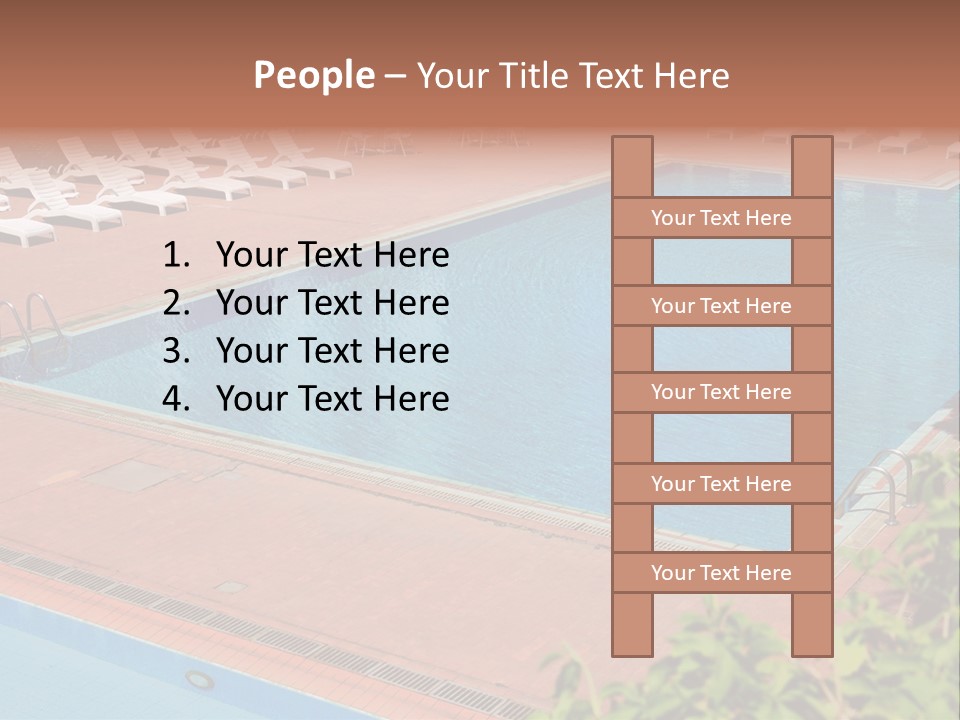 Lounge Corridor Tree PowerPoint Template