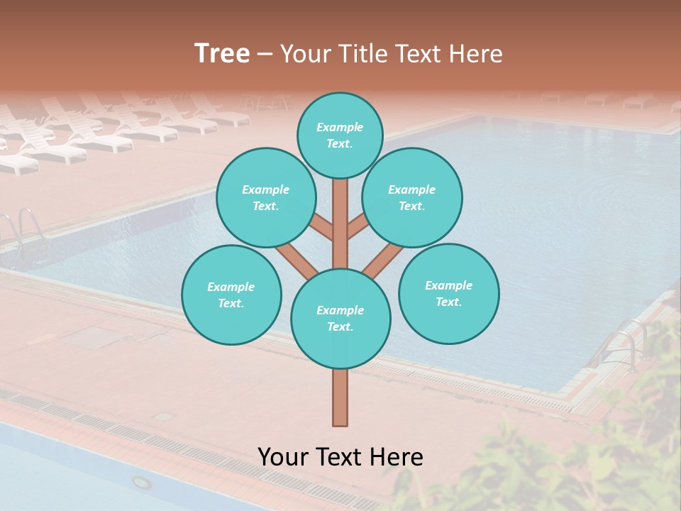 Lounge Corridor Tree PowerPoint Template