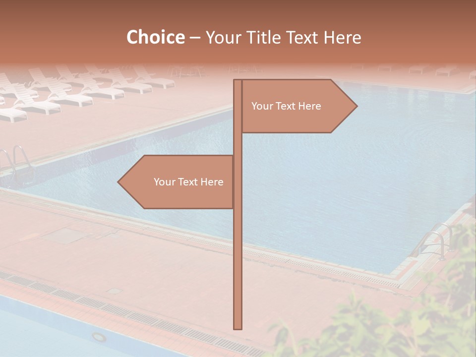 Lounge Corridor Tree PowerPoint Template