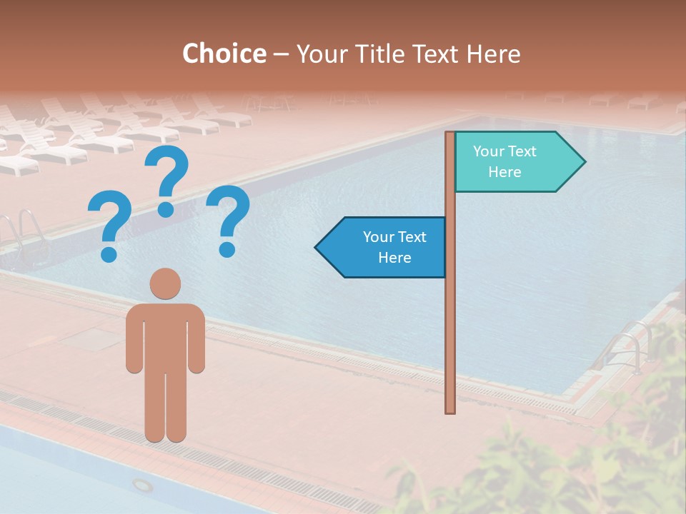 Lounge Corridor Tree PowerPoint Template