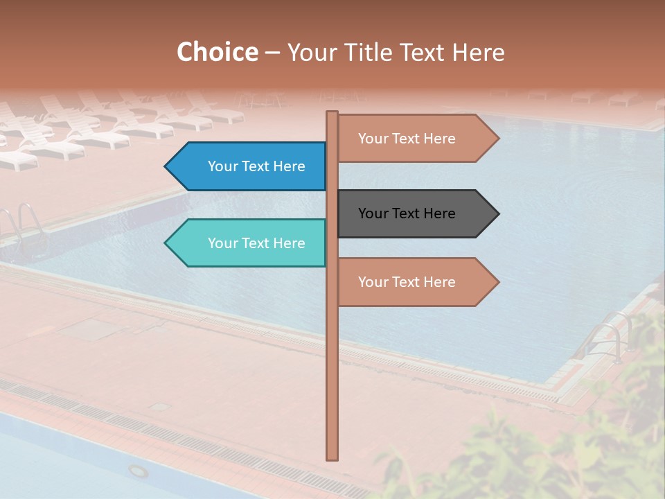 Lounge Corridor Tree PowerPoint Template