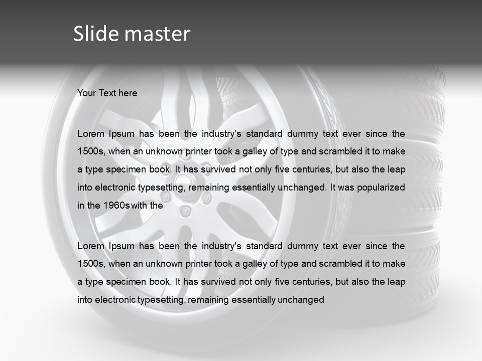 Black Chrome Round PowerPoint Template