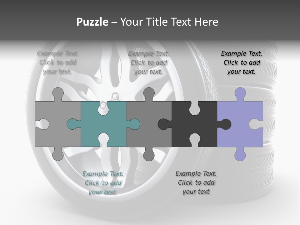 Black Chrome Round PowerPoint Template