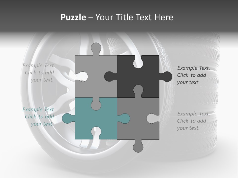 Black Chrome Round PowerPoint Template