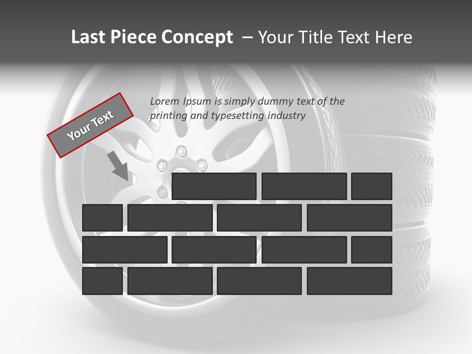 Black Chrome Round PowerPoint Template