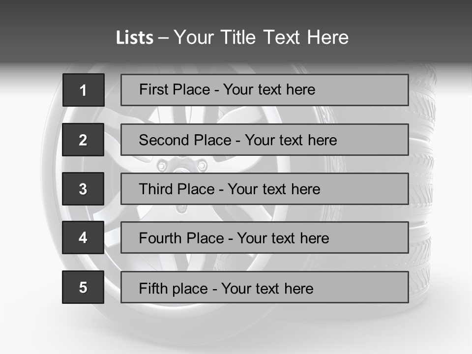 Black Chrome Round PowerPoint Template
