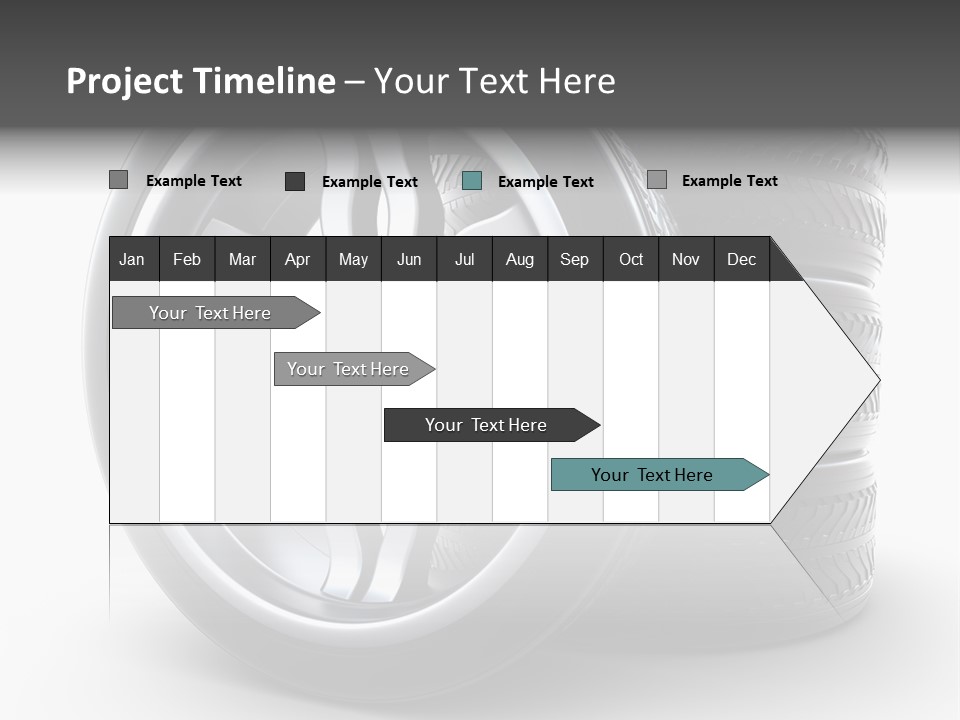 Black Chrome Round PowerPoint Template
