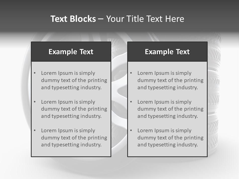 Black Chrome Round PowerPoint Template