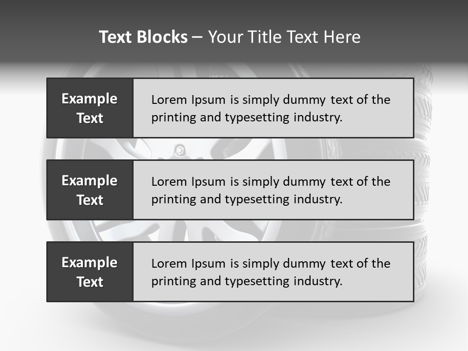 Black Chrome Round PowerPoint Template
