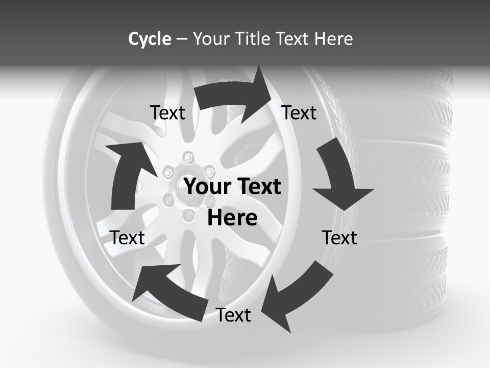 Black Chrome Round PowerPoint Template