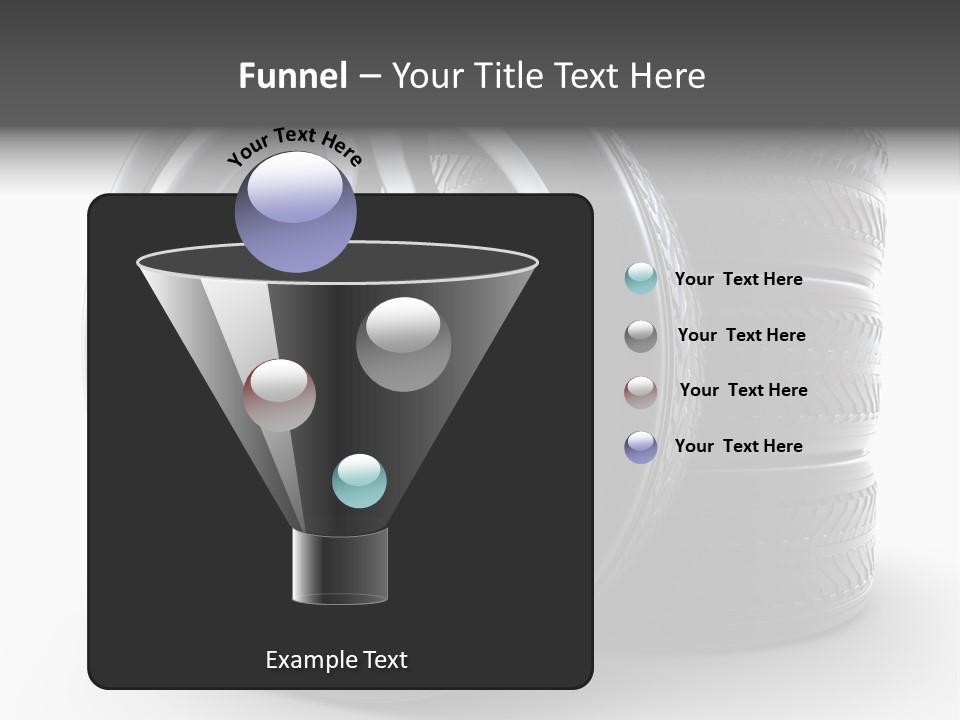 Black Chrome Round PowerPoint Template