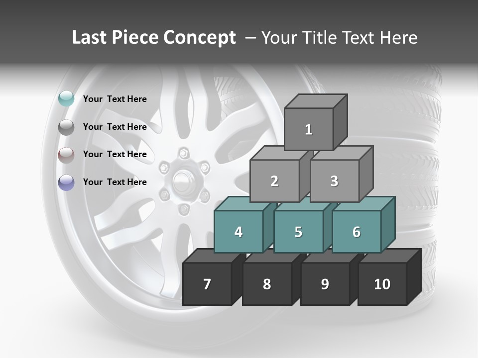 Black Chrome Round PowerPoint Template
