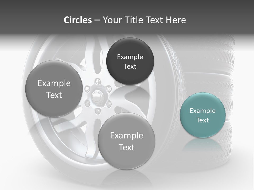 Black Chrome Round PowerPoint Template