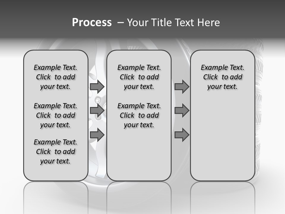Black Chrome Round PowerPoint Template