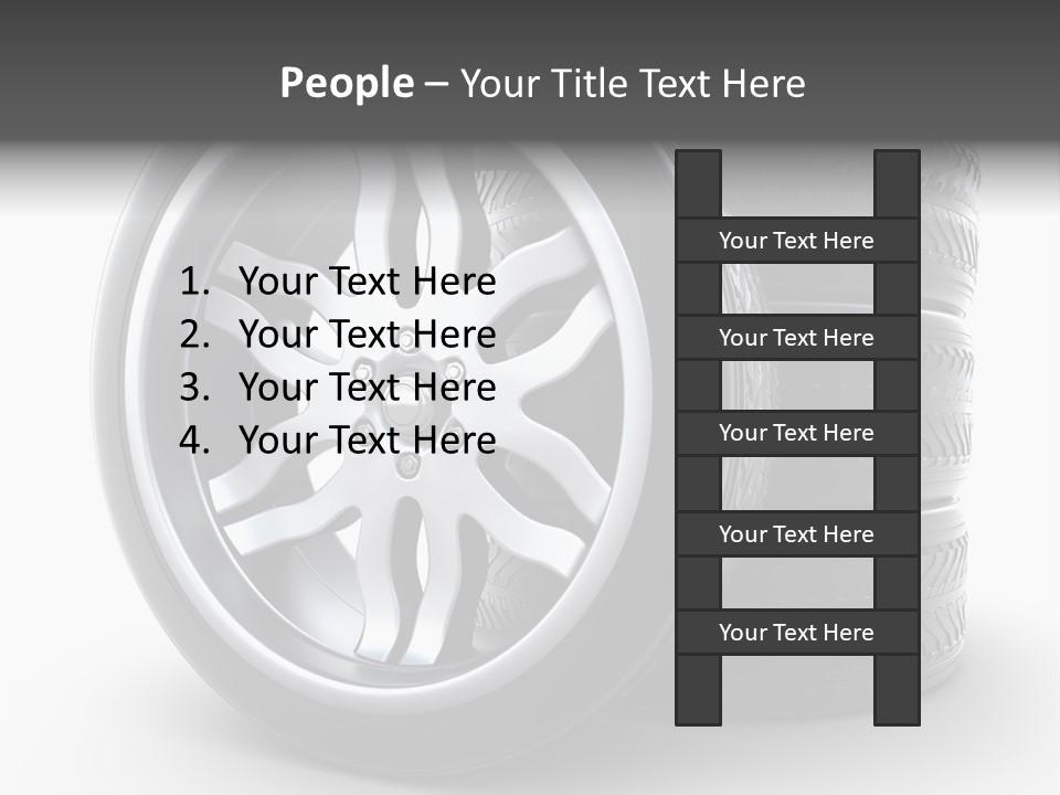 Black Chrome Round PowerPoint Template