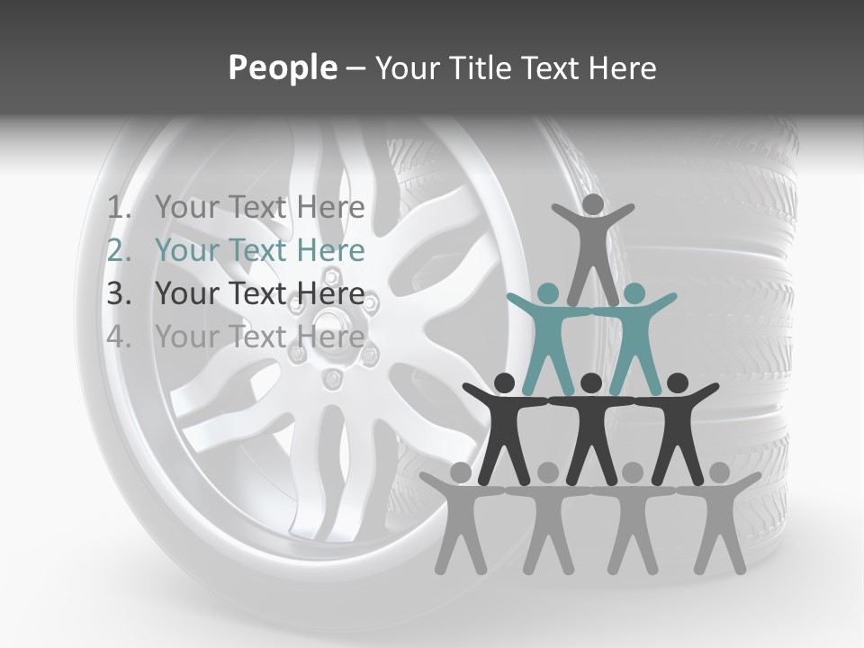 Black Chrome Round PowerPoint Template