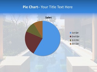 Apartment Pool Relaxation PowerPoint Template