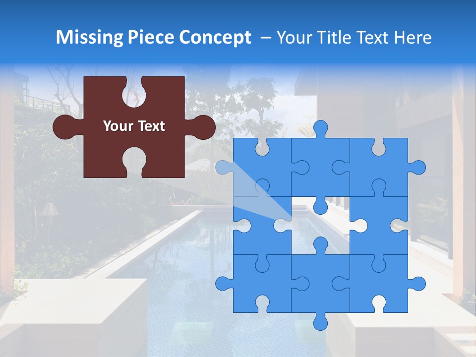 Apartment Pool Relaxation PowerPoint Template