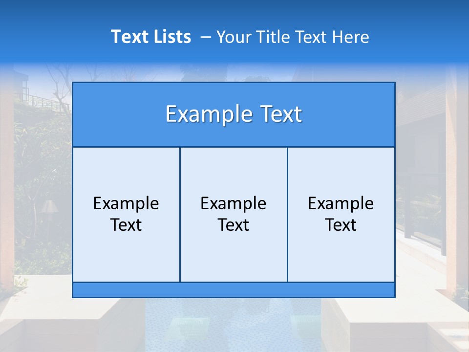 Apartment Pool Relaxation PowerPoint Template