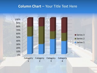 Apartment Pool Relaxation PowerPoint Template